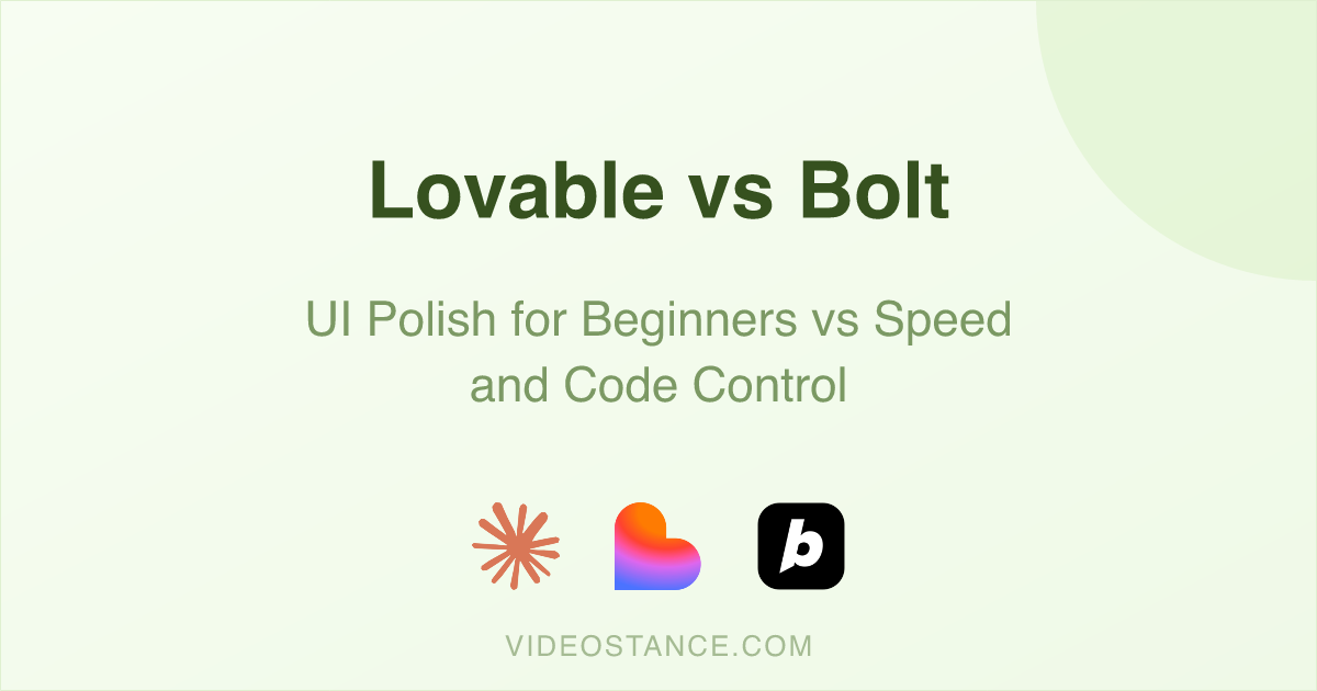 Lovable vs Bolt: UI Polish for Beginners vs Speed and Code Control